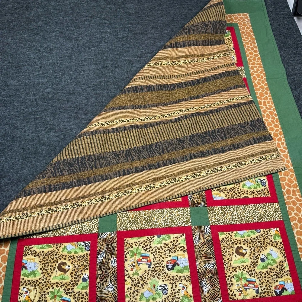 Colorful Animal Print Quilt‎
